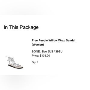 *Brand New* Free People Wrap Sandal